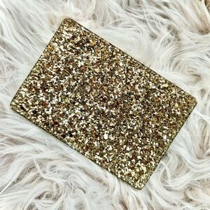 Kate Spade New York rose gold sparkly card holder
